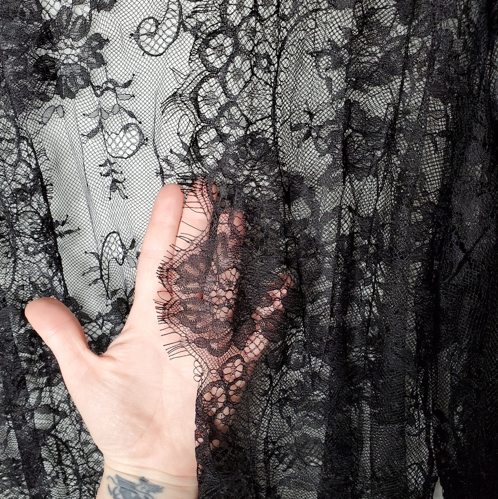 Elegant Black Lace Swim‎ Cover-Up - Picture 7 of 16